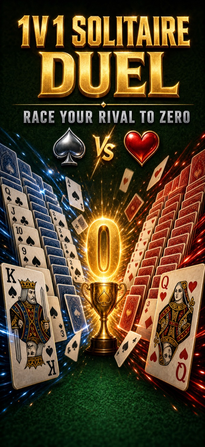 SoliDuel: a 1v1 Solitaire duel, race your rival to zero